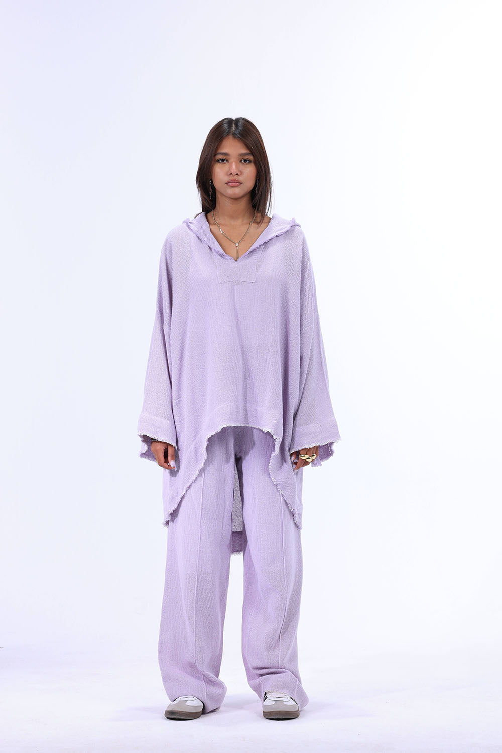 Mauve Turkish Linen Plain Top With Capishou