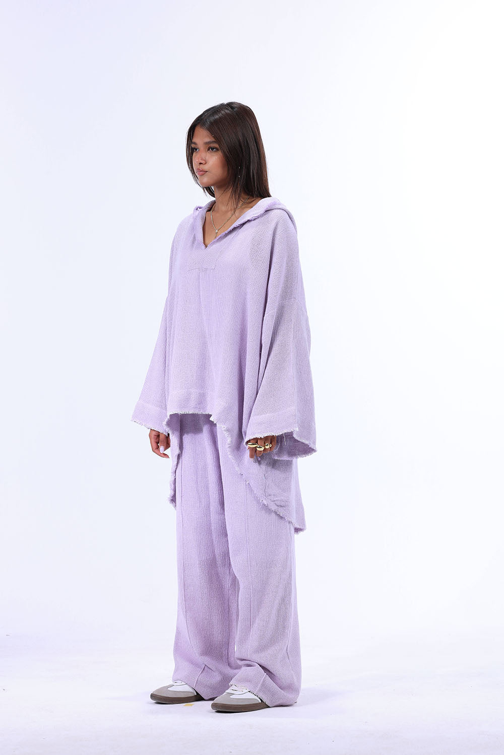 Mauve Turkish Linen Plain Top With Capishou