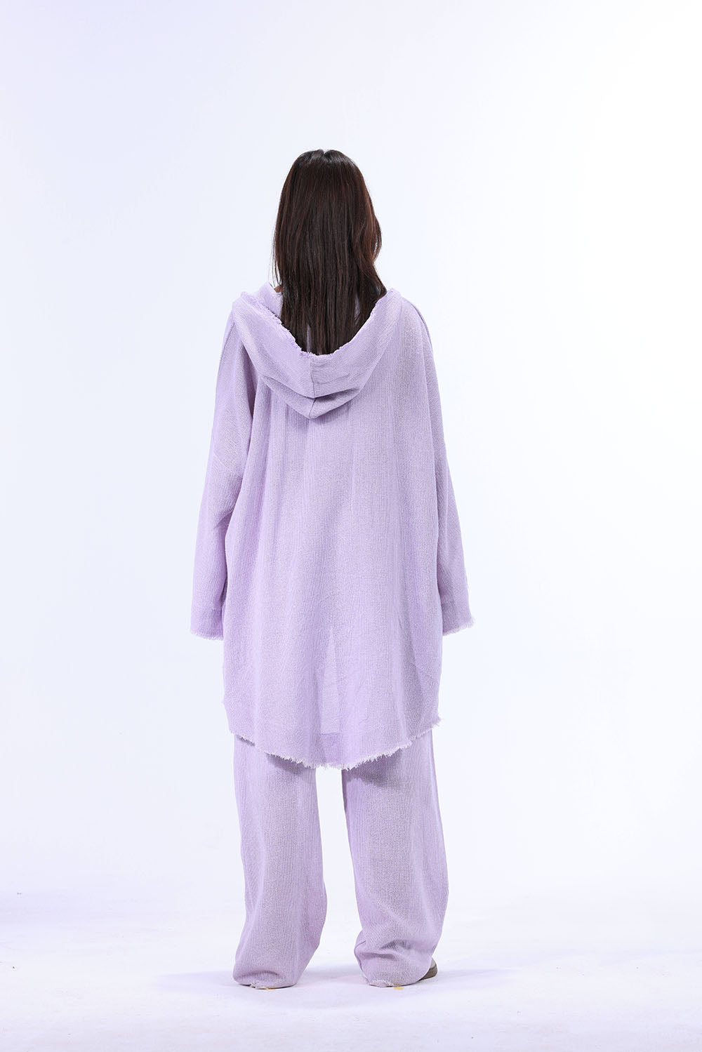 Mauve Turkish Linen Plain Top With Capishou