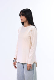 Long Sleeve T-Shirt Cotton Café