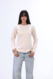 Long Sleeve T-Shirt Cotton Café