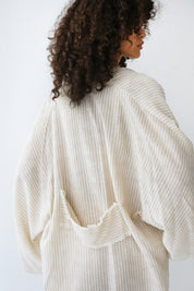 Turkish Linen Longline Cardigan CAFE