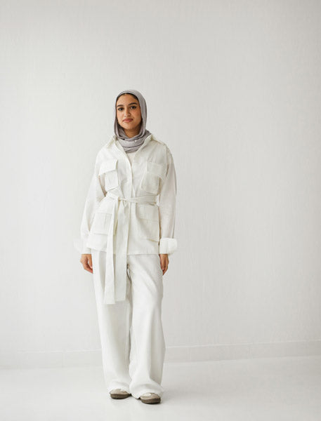 Versatile Linen Pants WHITE