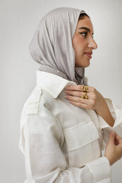 Belted Linen Top white