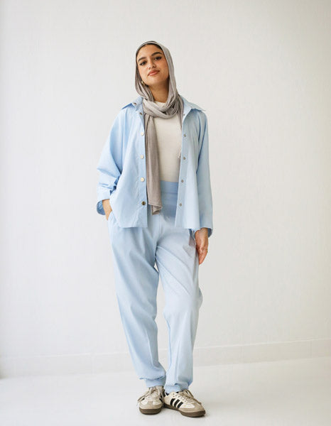 Oversized Blend Shirt BABY BLUE