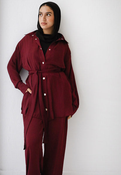 Soft shirt Burgundy