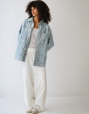 Denim Utility Pocket Shirt Blue