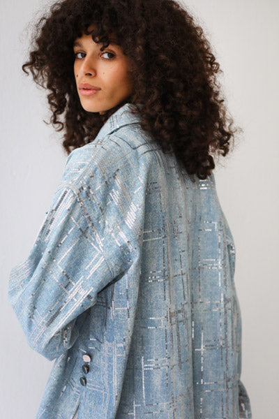 Denim Utility Pocket Shirt Blue
