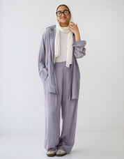 Soft Straight Pants  GRAY
