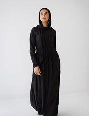 Sleeved Baloon Dress BLACK