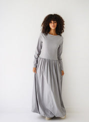 Sleeved Baloon Dress GRAY