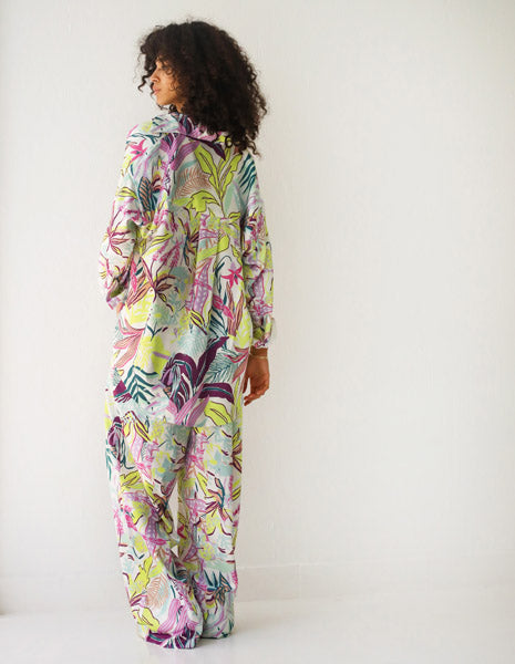 Floral Printed Pants WHITE