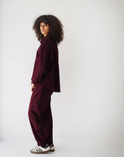 Oversized Blend Shirt Burgundy