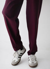 Light Jogger Pants Burgundy
