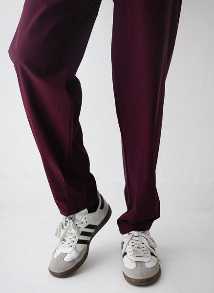 Light Jogger Pants Burgundy