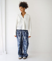 Blue Dyed  Jeans NAVY BLUE