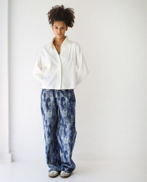 Blue Dyed  Jeans NAVY BLUE