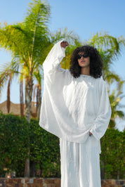 Fringes Cotton Top WHITE