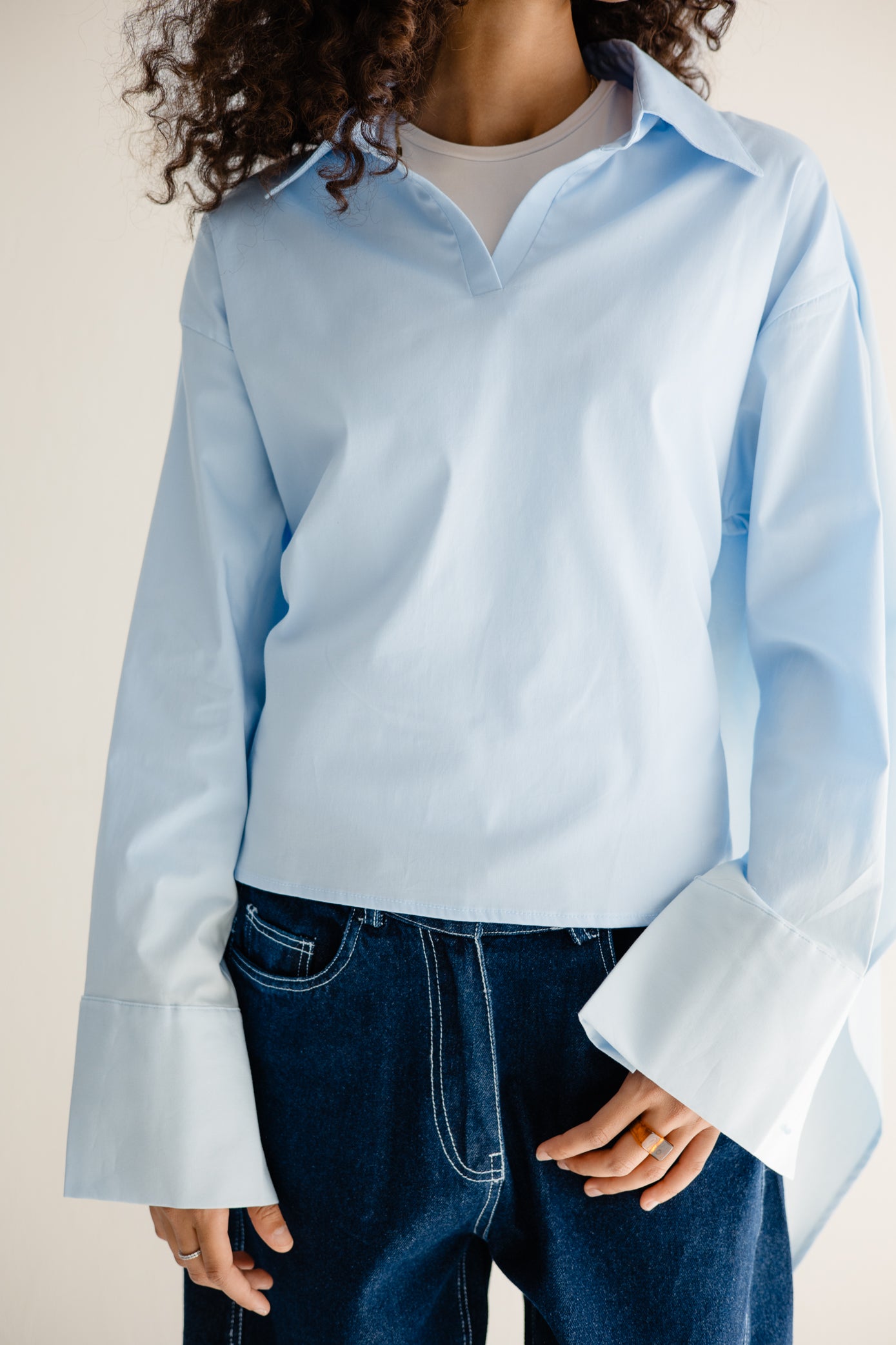 The Poplin Cape Shirt