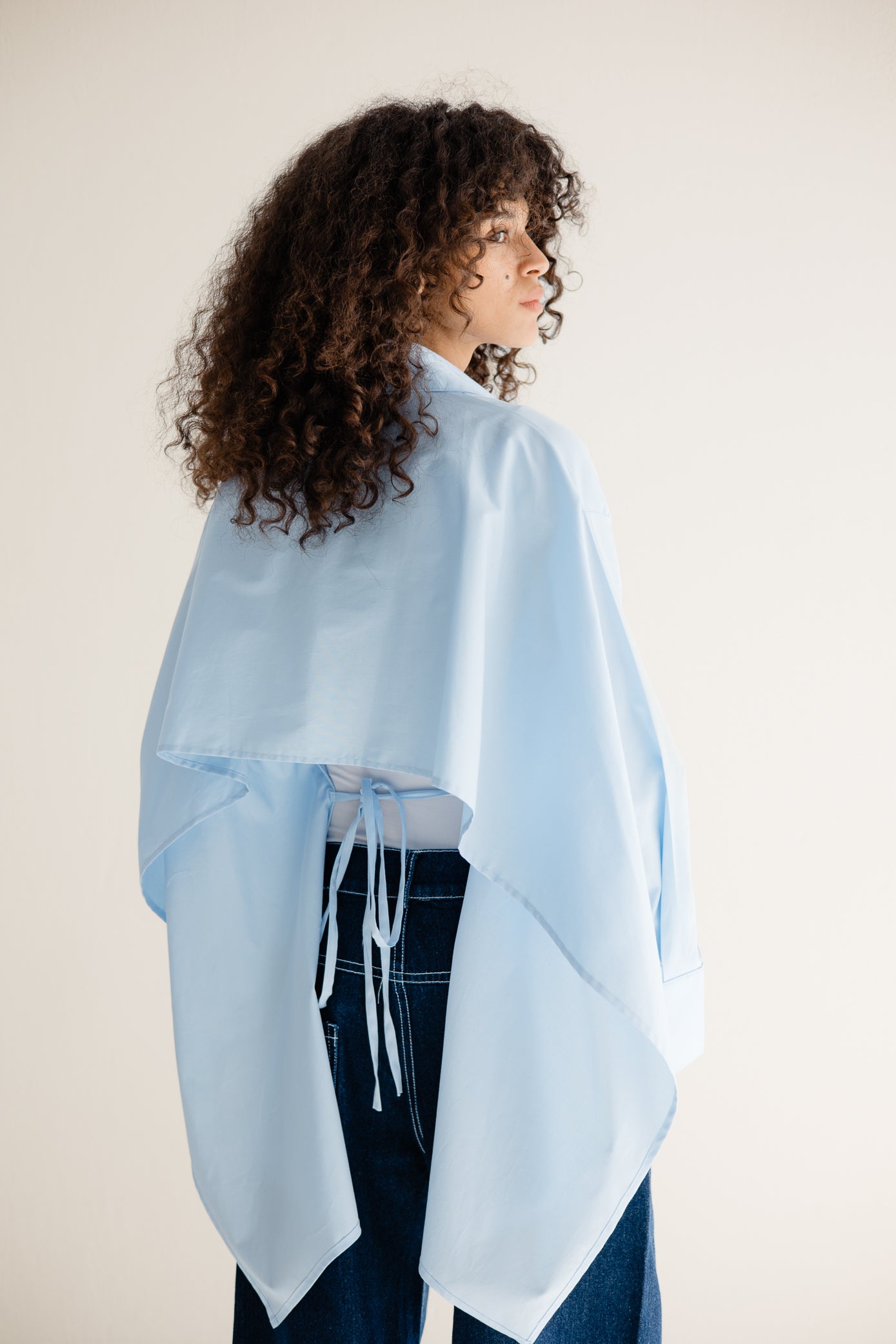 The Poplin Cape Shirt