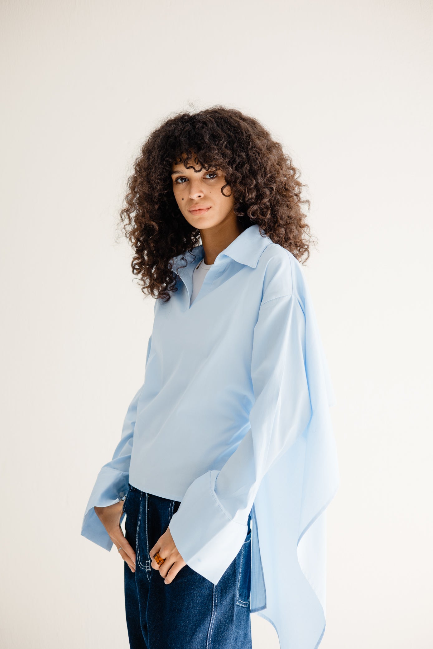 The Poplin Cape Shirt