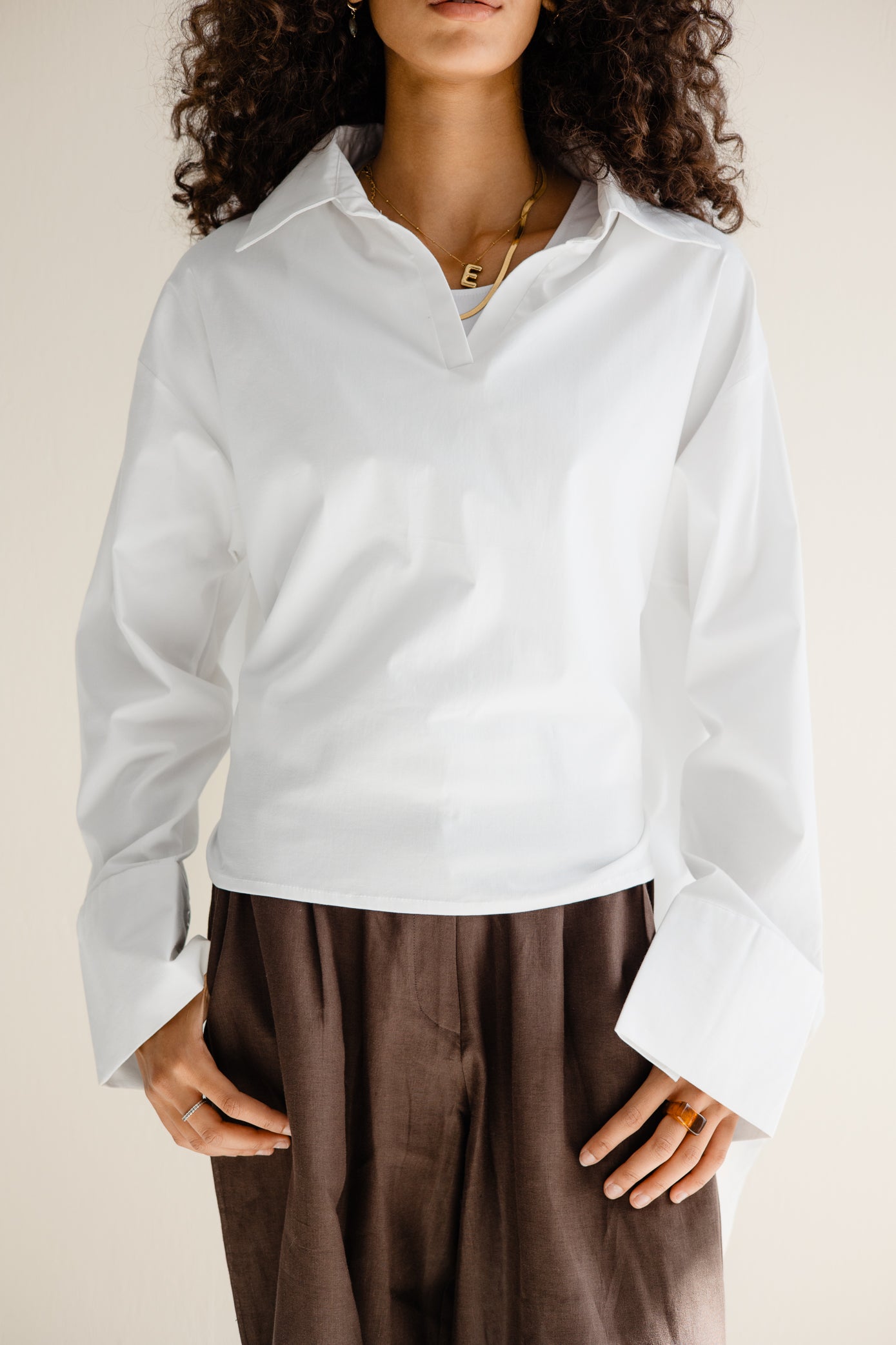 The Poplin Cape Shirt