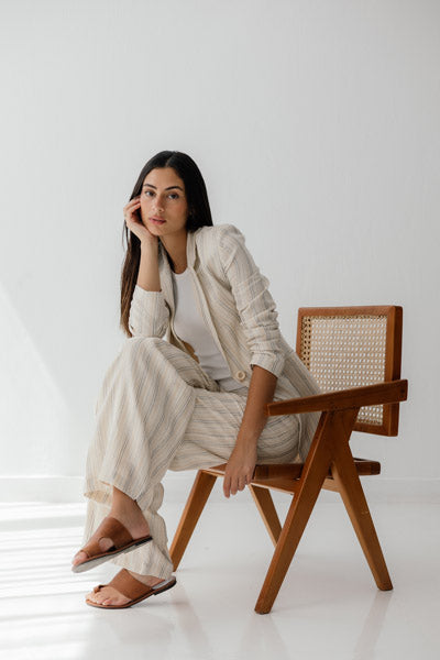 The Linen Edit Pants BEIGE