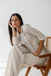 The Linen Edit Pants BEIGE