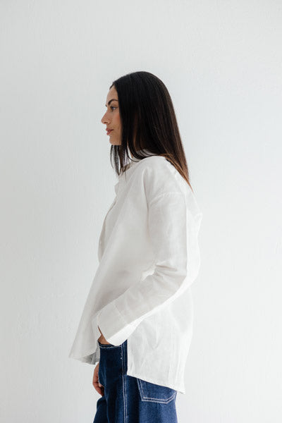 Essential Linen Chill Shirt WHITE
