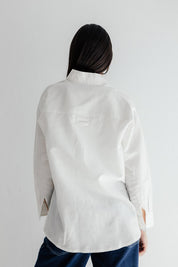 Essential Linen Chill Shirt WHITE