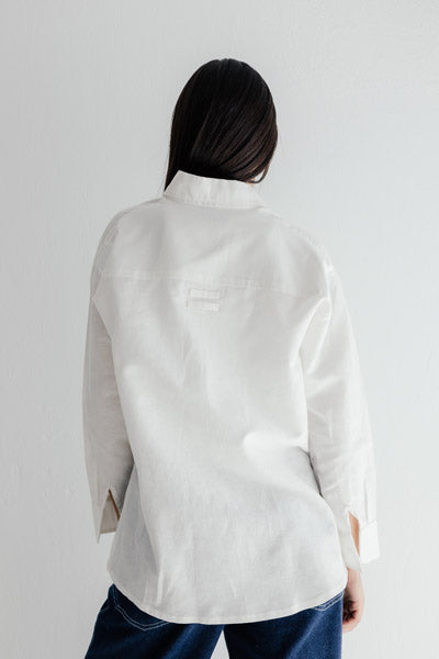 Essential Linen Chill Shirt WHITE