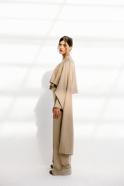 The drape top Beige