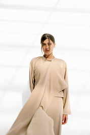 The drape top Beige