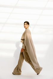 The drape top Beige