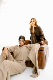 The drape top Beige