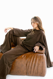 The drape top Brown