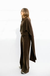 The drape top Brown