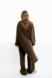The drape top Brown
