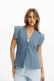 Sleeveless Denim vest