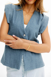 Sleeveless Denim vest