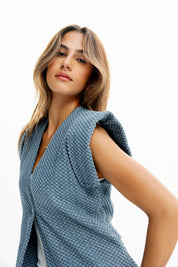 Sleeveless Denim vest