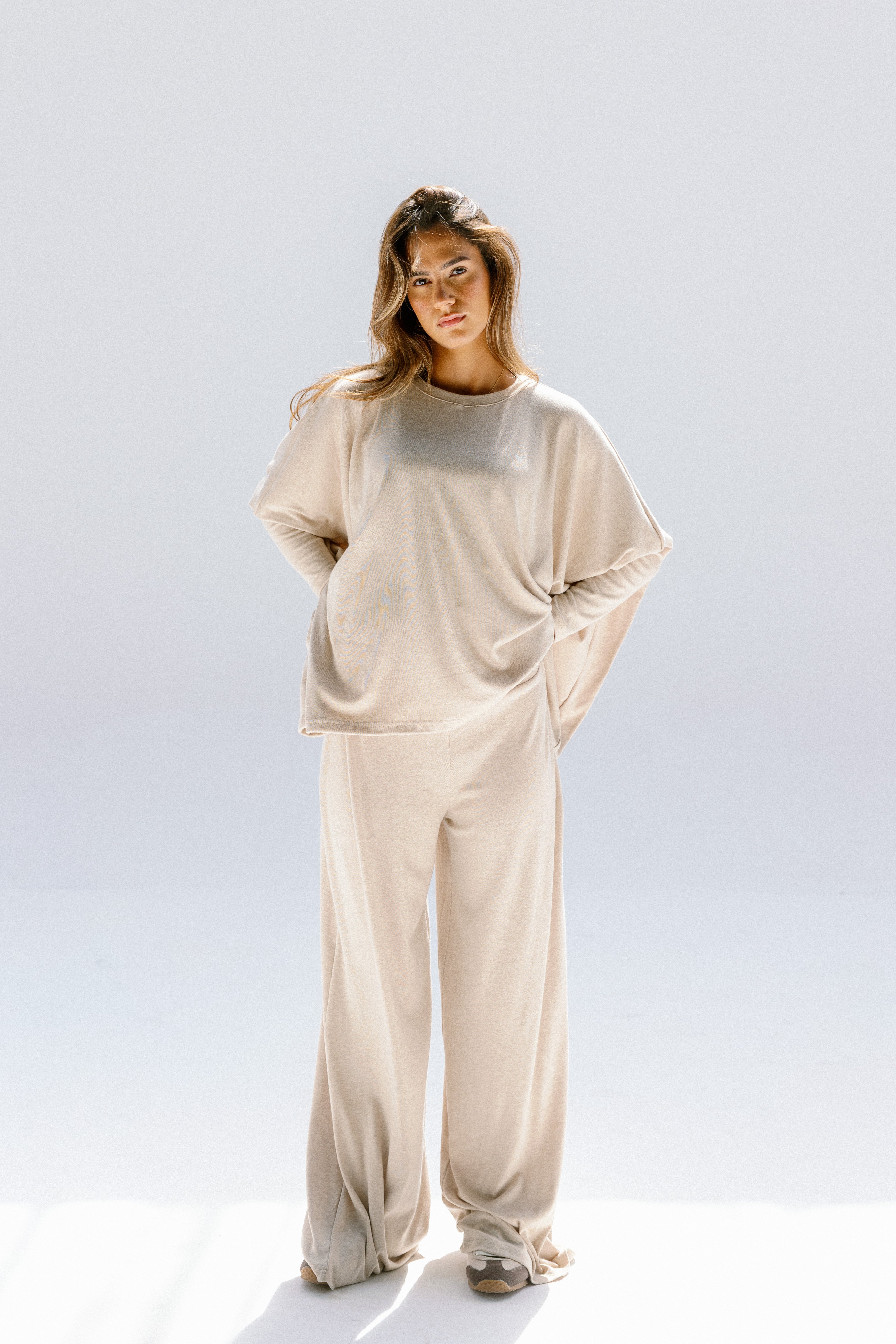 The willow top  Beige