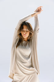 The willow top  Beige