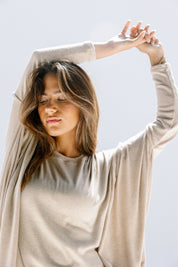 The willow top  Beige