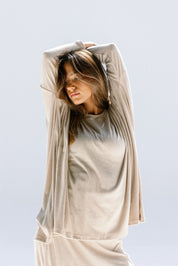 The willow top  Beige