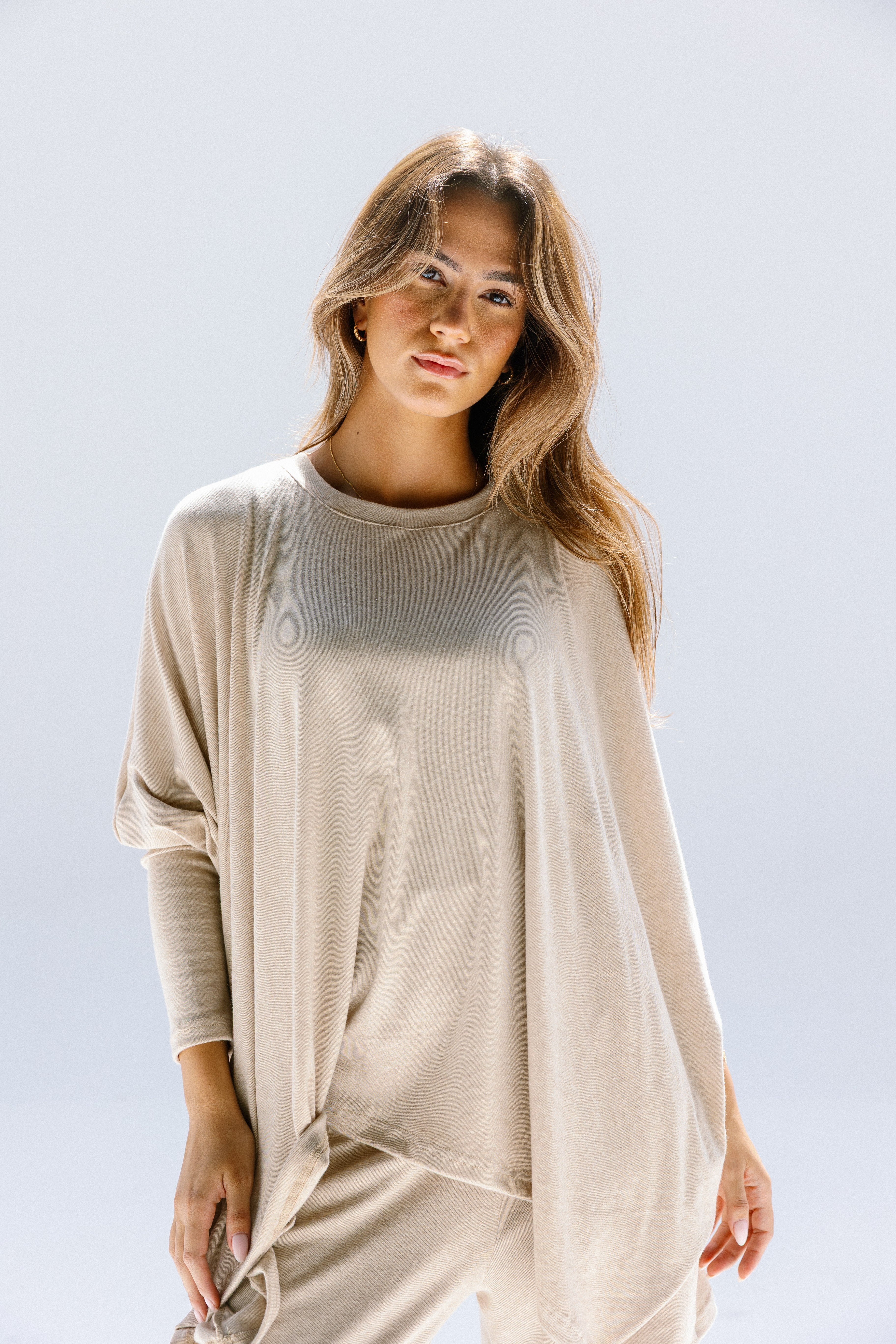 The willow top  Beige