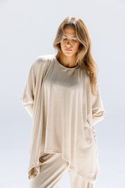 The willow top  Beige