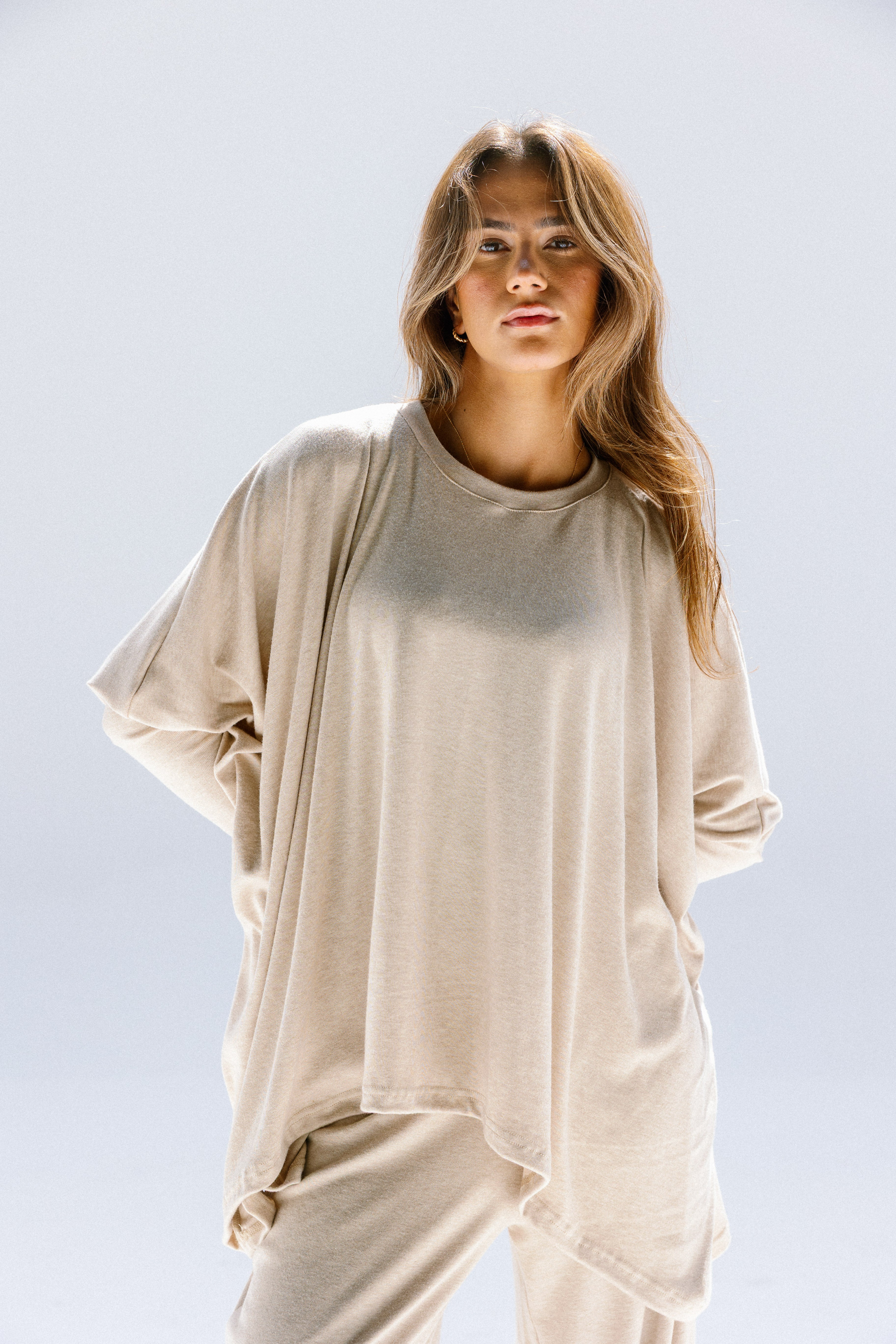 The willow top  Beige