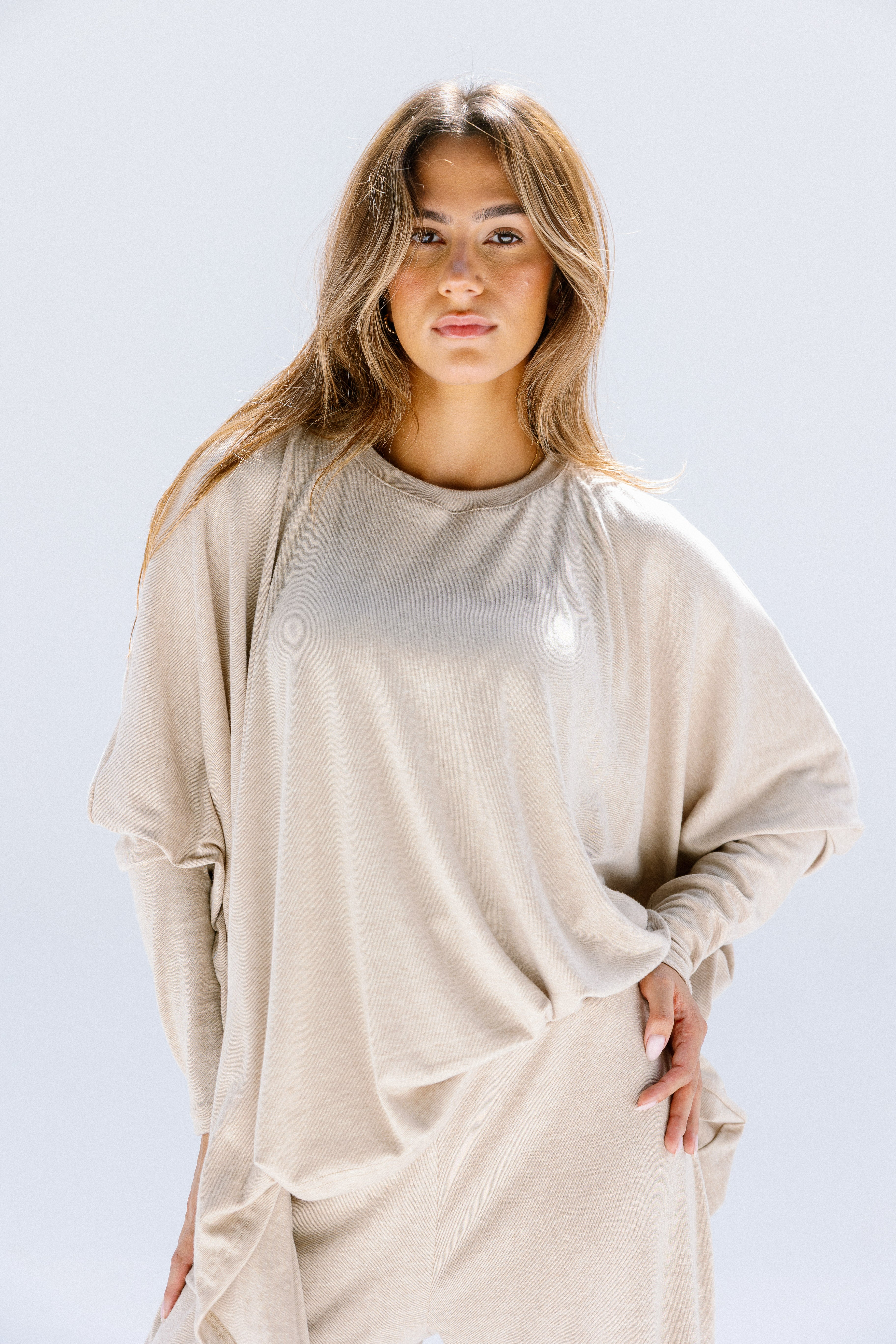 The willow top  Beige