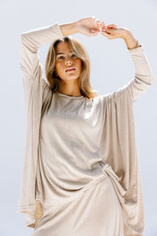 The willow top  Beige
